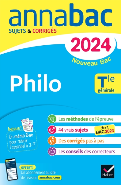 Picture of Annales du bac Annabac 2024 Philo Tle générale