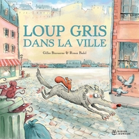 Image de Loup gris dans la ville