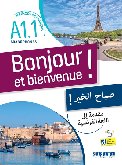 Image de Bonjour et bienvenue A1.1 - pour arabophones - Livre-cahier + didierfle.app