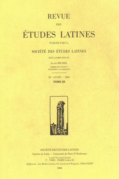 Picture of Revue des études latines