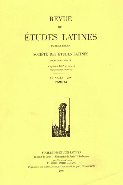 Picture of Revue des études latines
