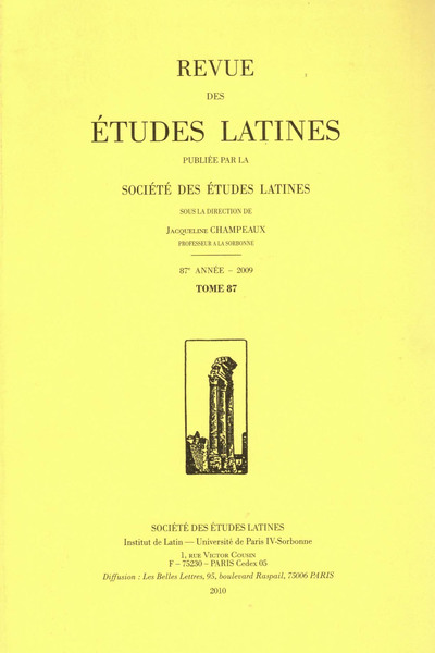 Picture of Revue des études latines