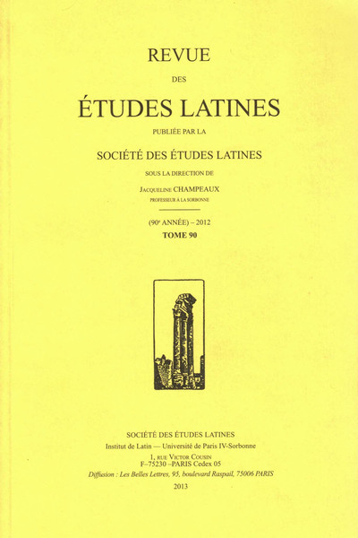 Picture of Revue des études latines