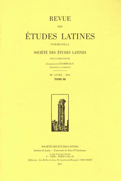 Picture of Revue des études latines
