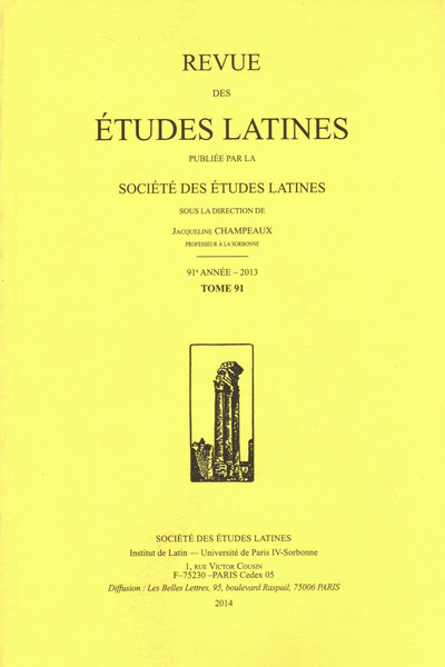 Image de Revue des études latines