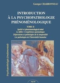 Image de Introduction a la psychopathologie phenomenologie tii