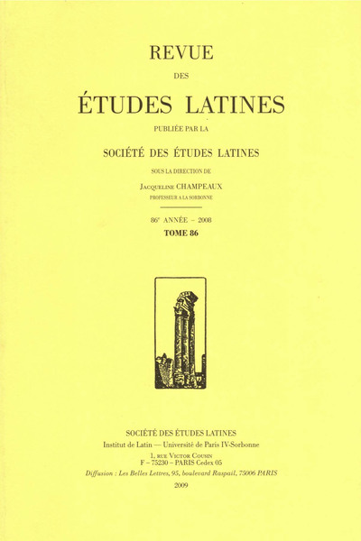 Picture of Revue des études latines