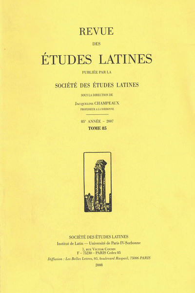 Picture of Revue des études latines