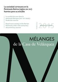 Picture of La sociedad cortesana en la Península Ibérica (siglos XIV-XV): fuentes para su estudio