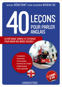 Image de Coffret 40 leçons pour parler l'anglais (livre + 2 CD)