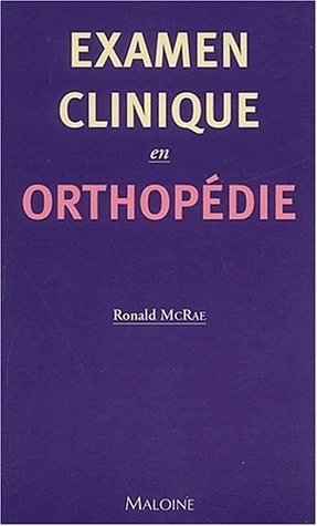 Image de examen clinique en orthopedie