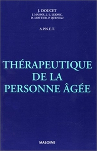 Image de THERAPEUTIQUE DE LA PERSONNE AGEE