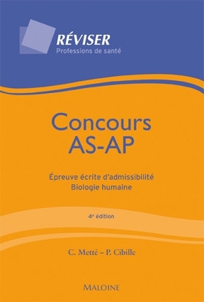 Image de concours as-ap. epreuve ecrite d'admissibilite. biologie humaine, 4e ed.