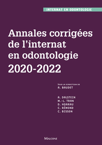 Image de Annales corrigées de l'internat en odontologie 2020-2022