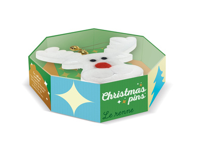 Image de Coffret Christmas Pins / le renne du père Noël