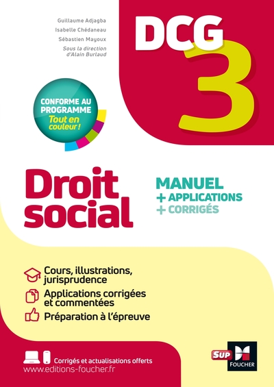 Picture of DCG 3 - Droit social - Manuel et applications - Millésime 2025-2026
