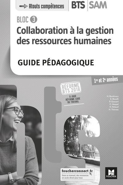 Picture of BLOC 3 - Collaboration à la GRH - BTS SAM 1re et 2e années - Éd. 2018 - Guide pédagogique