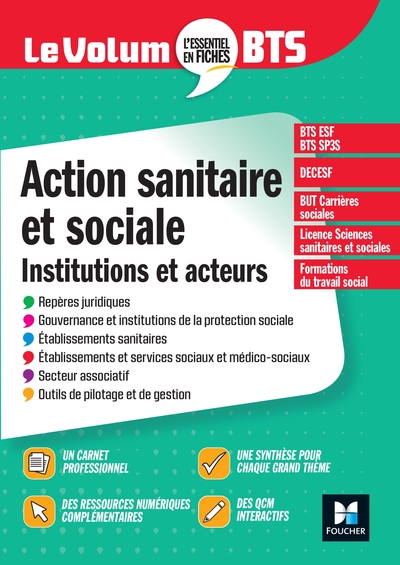 Picture of Le Volum' BTS - Action sanitaire et sociale : institutions et acteurs - 6e édition - Révision