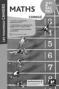 Picture of Les Nouveaux cahiers - MATHÉMATIQUES - 2de Bac Pro - Éd. 2021 - Corrigé