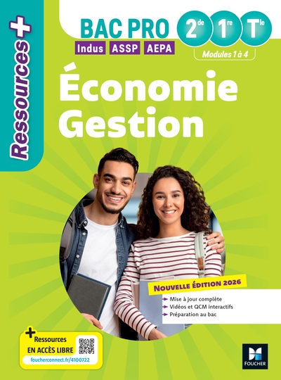 Picture of Ressources Plus - Economie-Gestion - 2de 1re Tle Bac Pro - Ed 2026 - Livre élève