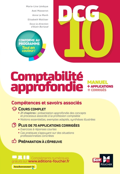 Picture of DCG 10 - Comptabilité approfondie - 13e édition - Manuel et applications