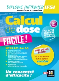 Picture of Calcul de dose facile - Infirmier en IFSI - DEI - 5e édition - Révision