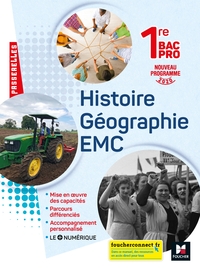 Picture of Passerelles - HISTOIRE-GEOGRAPHIE-EMC 1re Bac Pro - Ed. 2020 - Livre élève