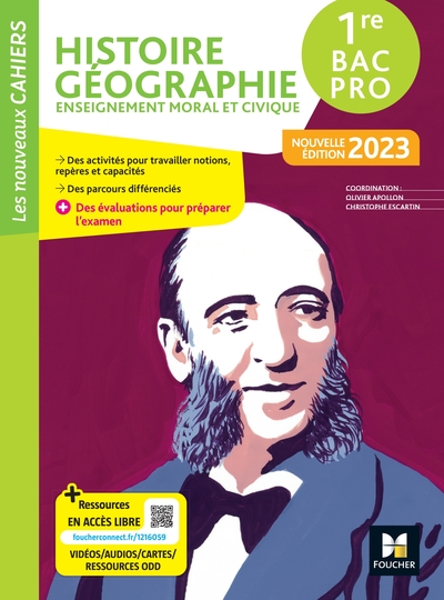 Picture of Les Nouveaux Cahiers - HISTOIRE-GEOGRAPHIE-EMC 1re Bac Pro - Ed. 2023- Livre élève