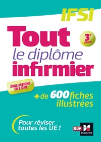Picture of Tout le Diplôme Infirmier en fiches mémos - DEI - UE 1.1 à 6.2 - IFSI - Entrainement révision 3e Ed