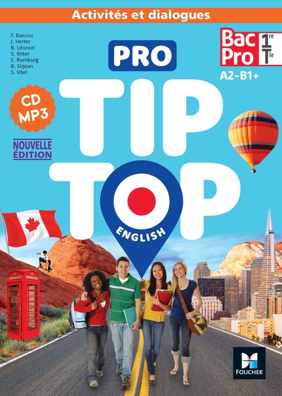 Image de PRO TIP TOP ENGLISH - Anglais 1re-Tle Bac Pro - Ed. 2024 - CD Audio
