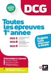 Picture of DCG - Toutes les épreuves de 1ère année du DCG 1, 8, 9 - sujets et exos 2022-2023
