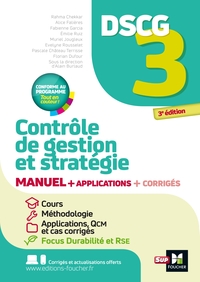 Image de DSCG 3 - Contrôle de gestion et stratégie - Manuel et applications 2025-2026