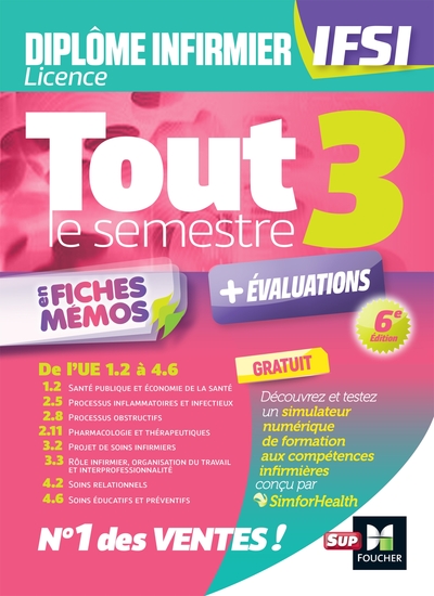 Picture of Tout le semestre 3 en fiches mémos - DEI IFSI - 6e édition - Révision et entraînement
