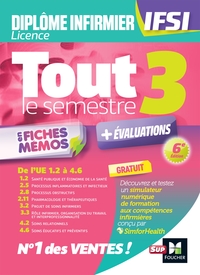 Picture of Tout le semestre 3 en fiches mémos - DEI IFSI - 6e édition - Révision et entraînement