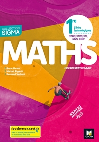 Picture of Sigma - MATHEMATIQUES 1re Séries technologiques - Ed. 2019 - Manuel élève