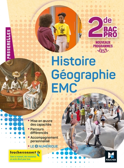 Picture of Passerelles - Histoire-Géographie-EMC 2de Bac Pro - Éd. 2019 - Manuel élève