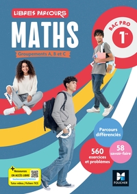 Picture of Libres parcours - Maths 1re Bac Pro Groupements A B C - Éd. 2026 - Livre élève