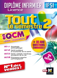 Picture of Tout le semestre 2 en QCM - QROC et évaluations IFSI - 2e édition
