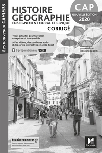 Picture of Les nouveaux cahiers - HISTOIRE-GEOGRAPHIE-EMC - CAP - Ed. 2020 - Corrigé