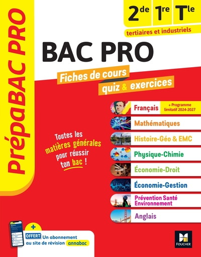 Picture of Prépa'BAC pro Tout-en-un-Toutes les matières générales