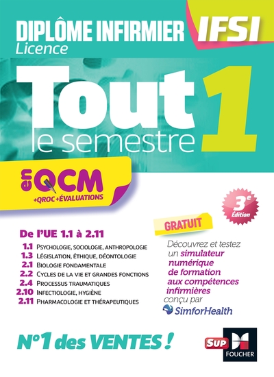 Picture of Tout le semestre 1 en QCM et QROC - DEI IFSI - 3e édition - Entraînement