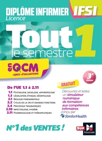 Picture of Tout le semestre 1 en QCM et QROC - DEI IFSI - 3e édition - Entraînement