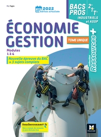 Picture of Ressources Plus - ECONOMIE-GESTION 2de 1re Tle Bac Pro indus et ASSP - Ed. 2022 - Livre de l'élève