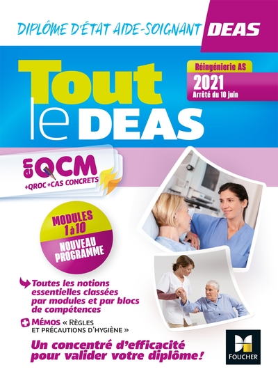 Picture of Tout le DEAS en QCM/QROC - IFAS - Diplôme d'État d'aide-soignant -4e ed- nouveau reférentiel 2021