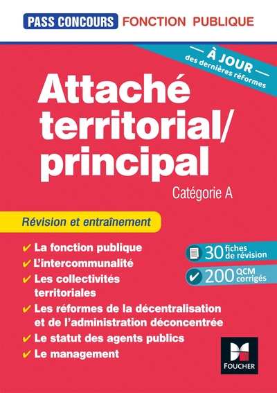 Picture of Pass'Concours - Attaché territorial/Attaché principal Catégorie A - 2e éd - Entrainement et révision