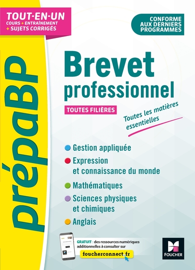 Picture of PrépaBP - Brevet professionnel - Toutes les matières essentielles - Révision et entrainement