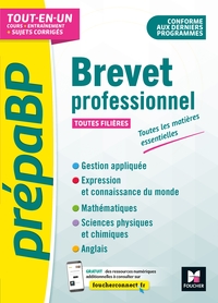 Picture of PrépaBP - Brevet professionnel - Toutes les matières essentielles - Révision et entrainement