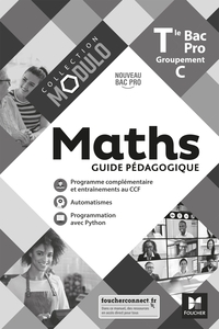 Picture of Modulo - MATHS - Tle Bac Pro Groupements C - Éd. 2021 - Guide pédagogique