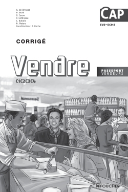 Picture of Vendre C1 C2 C3 C4 CAP Corrigé