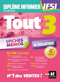 Picture of Tout le semestre 3 en fiches mémos - Diplôme d'état infirmier - DEI IFSI - Révision et entrainement